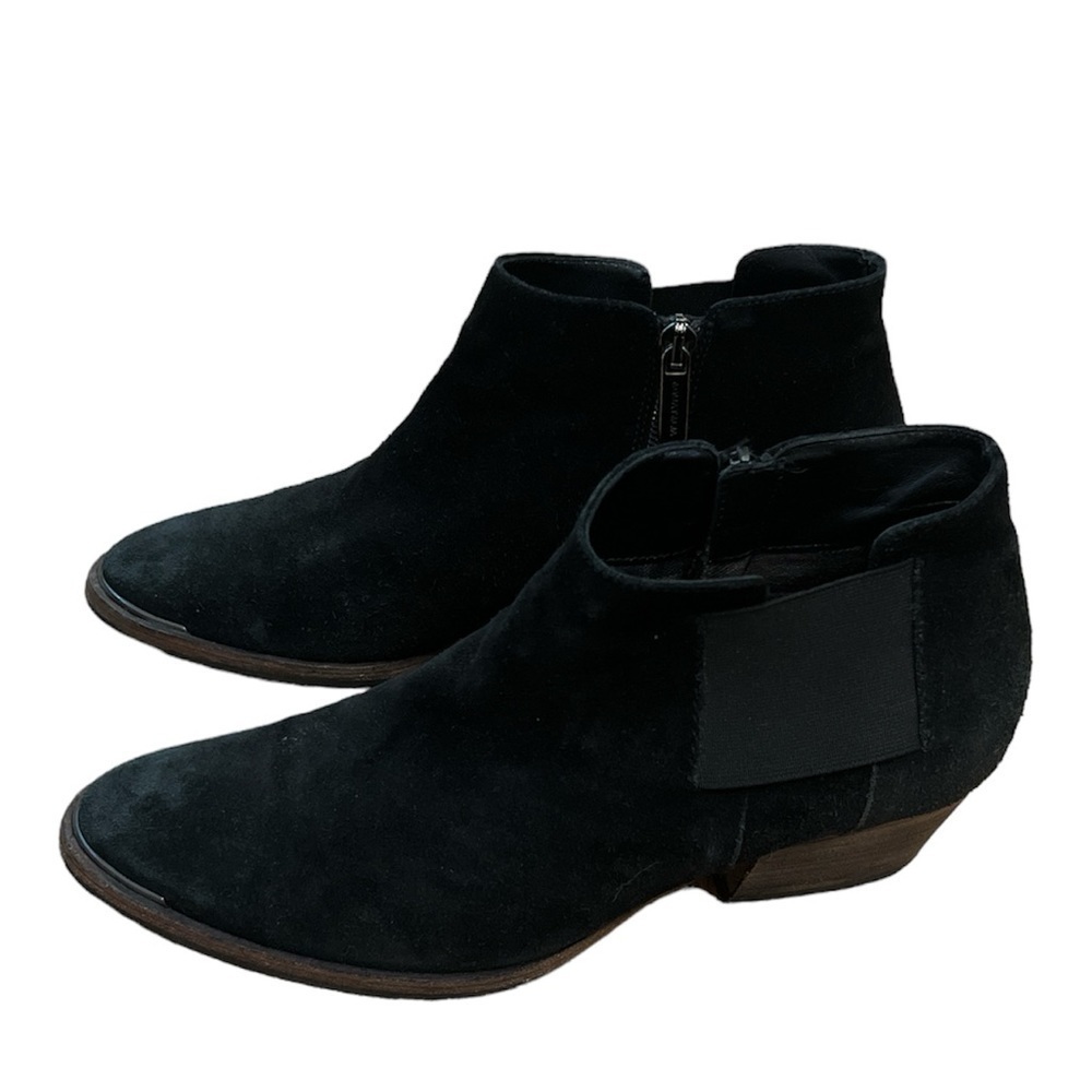 Aquatalia Fuoco Suede Ankle Boots Black 7.5